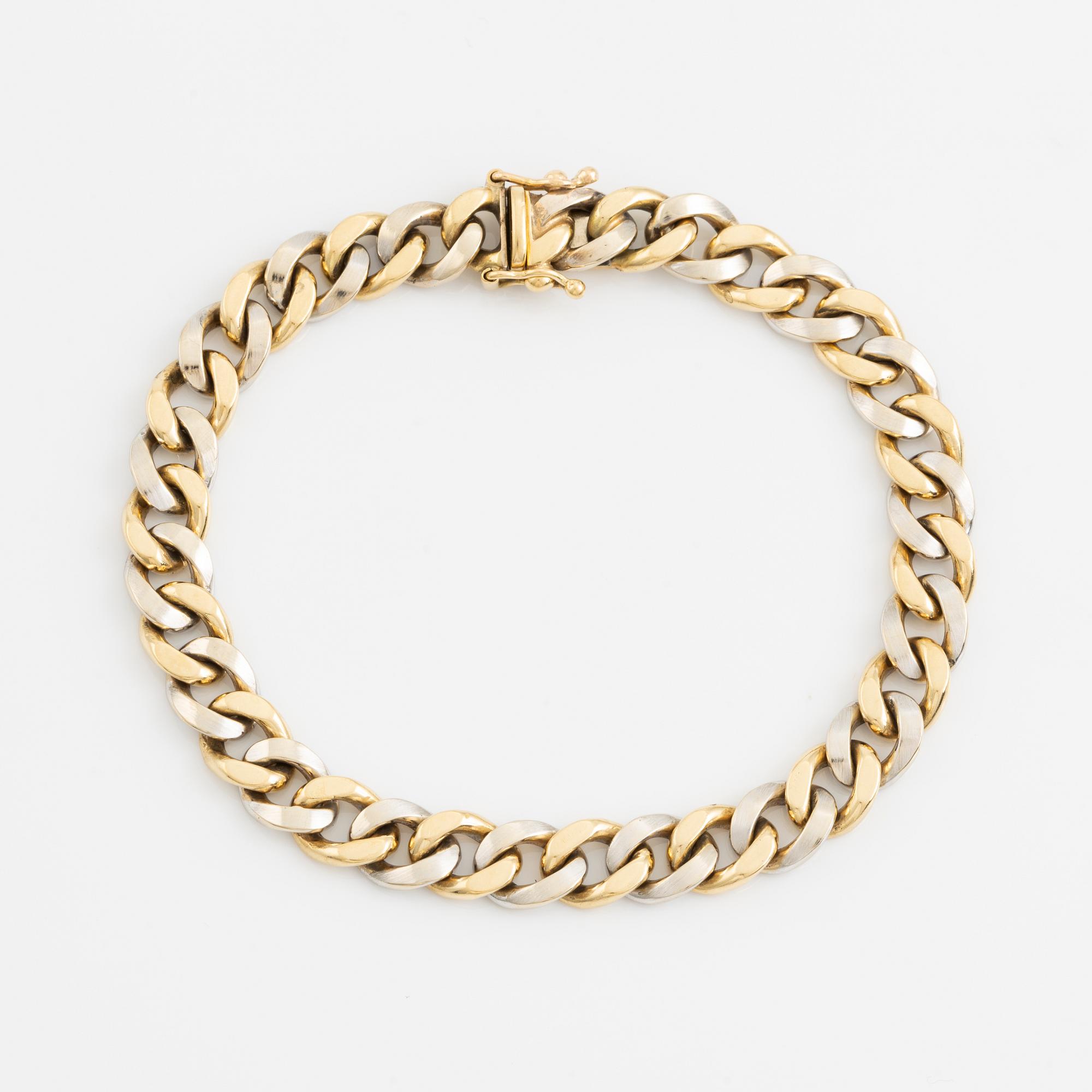 Bracelet 18K gold and white gold.