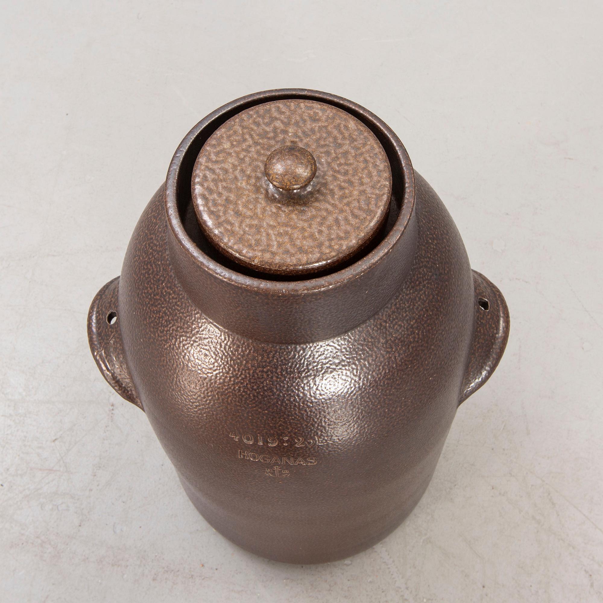 Surningskruka Höganäs 1900-talets första hälft saltglaserat stengods.