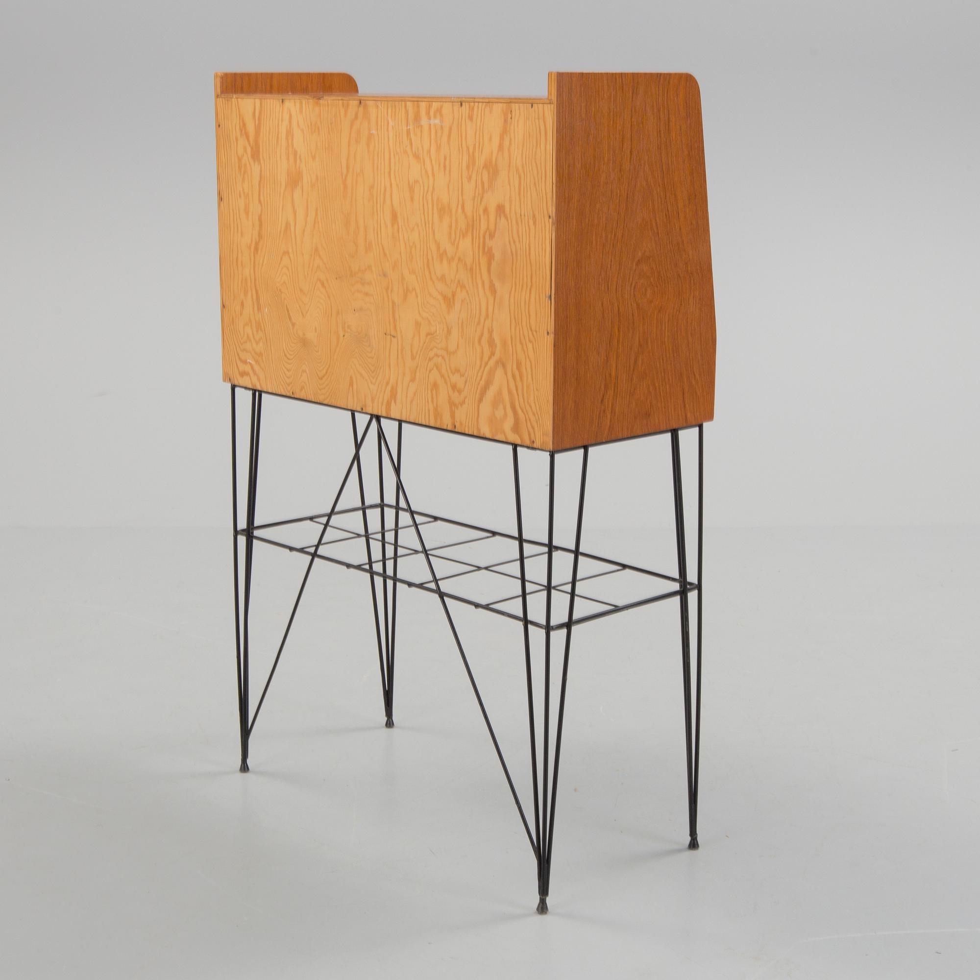SEKRETÄR, teak, 1950/60-tal.