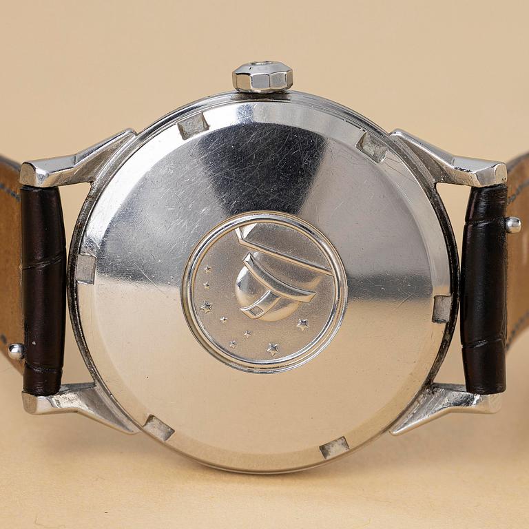 Omega, Constellation, Calendar, "Meister", "Pie-Pan", "Double signed", ca 1966.