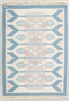 INGEGERD SILOW, matta, rölakan, 1900-talets mitt, 194 x 144 cm.