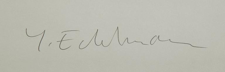 YRJÖ EDELMANN, färglitografi, 1996, signerad 93/250.