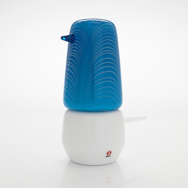 Matti Klenell, glasfågel, "Korpi Brother", signerad M. Klenell Iittala.