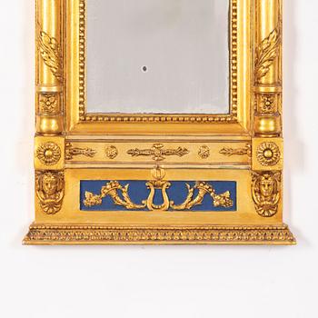 Spegel, sengustaviansk, omkring år 1800.