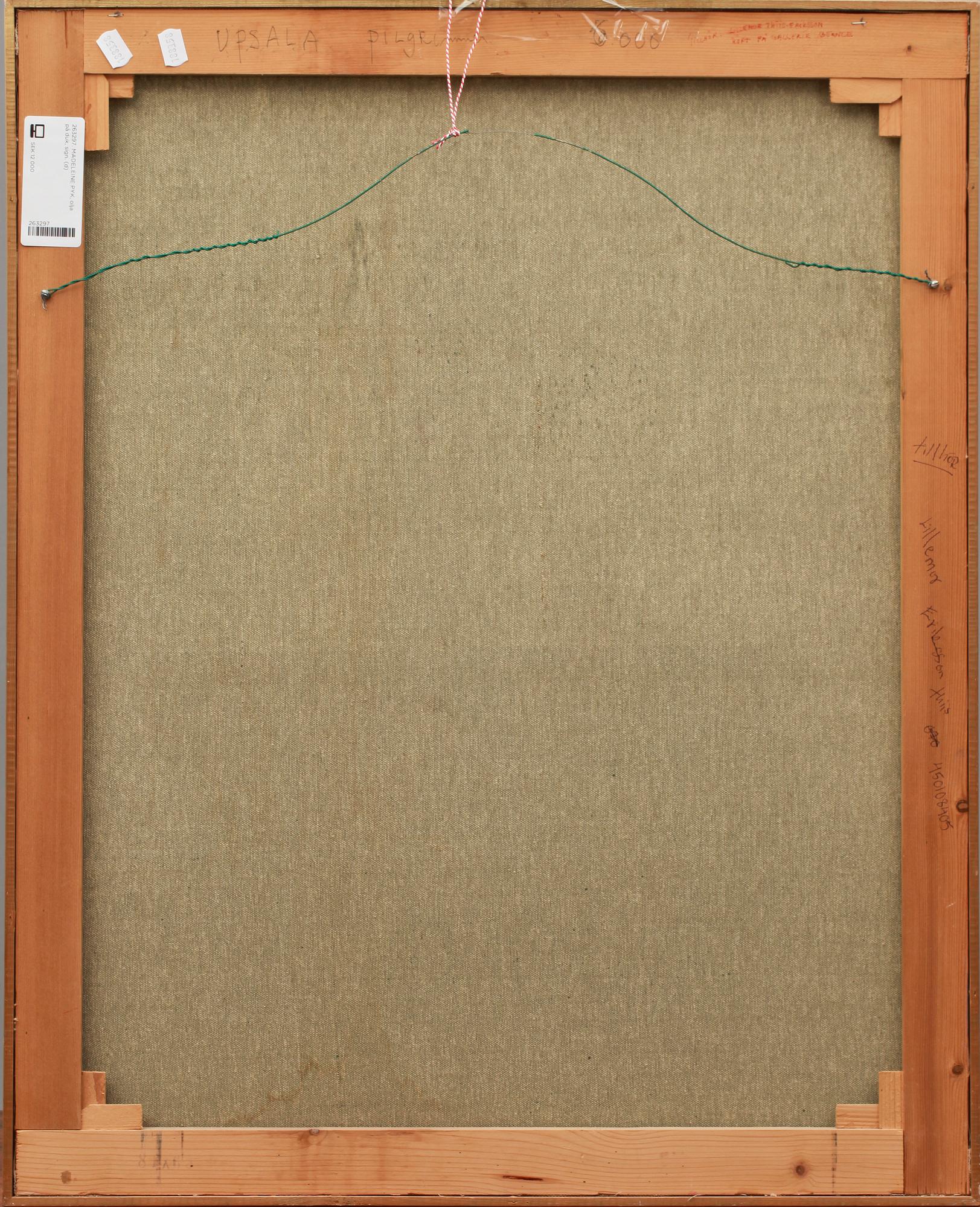 MADELEINE PYK, olja på duk, sign.