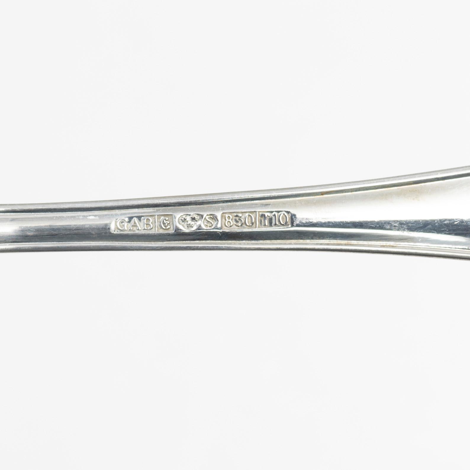 A 38 piece silver cutlery service, model Svensk, GAB/Gewe, Eskilstuna, 1981–2005.