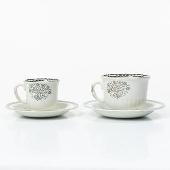 Wilhelm Kåge, a 92-piece creamware dinner and coffee service, 'Lyx', Gustavserg, Sweden, in production 1925-36.