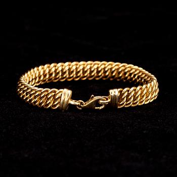 ARMBAND, guld 14k, finska kontrollstämplar 1991. Vikt 18,5 g.