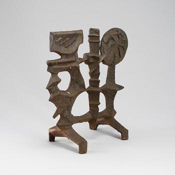 OLLE HERMANSSON, sculpture, iron, signed Husqvarna.