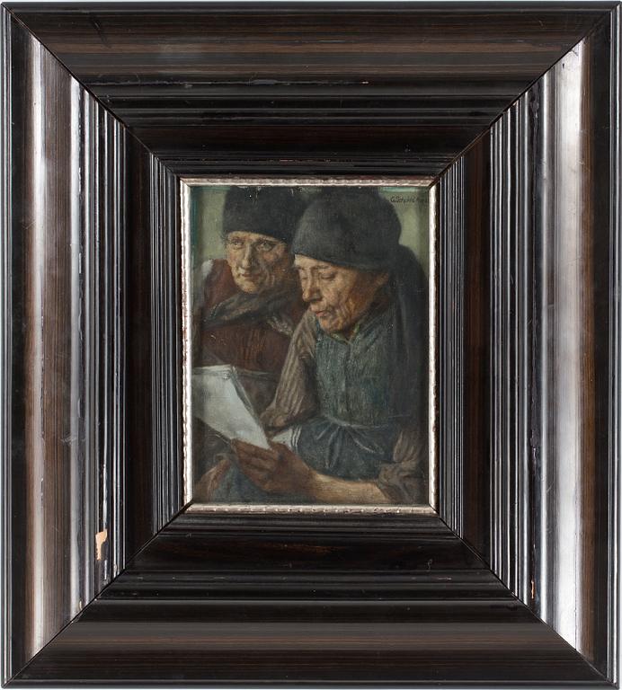 GEORG SCHILDKNECHT, olja på pappannå, signerad.