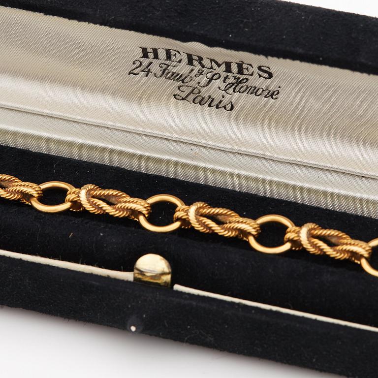 HERMÈS, ''Cordage Noued Marin'', armband, ca 1950-tal.