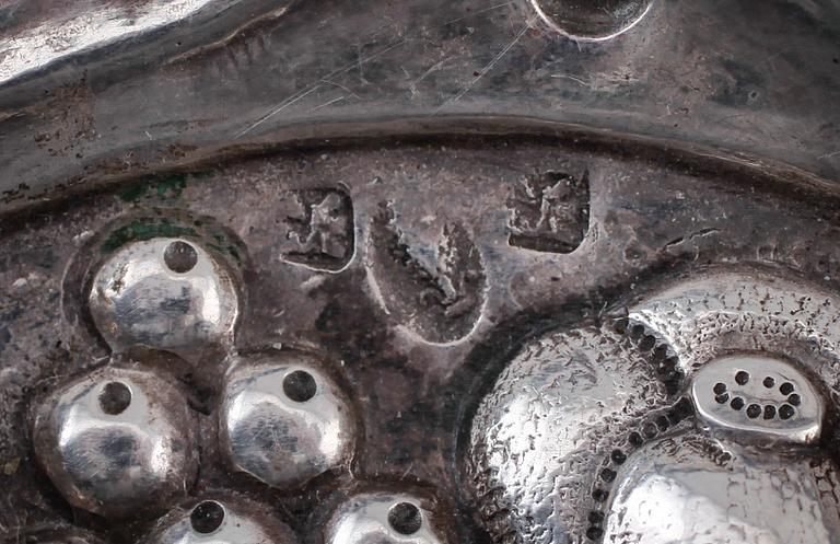 SKÅL, silver, otydliga stämplar, sannolikt 1800-tal. Vikt ca 87 g.