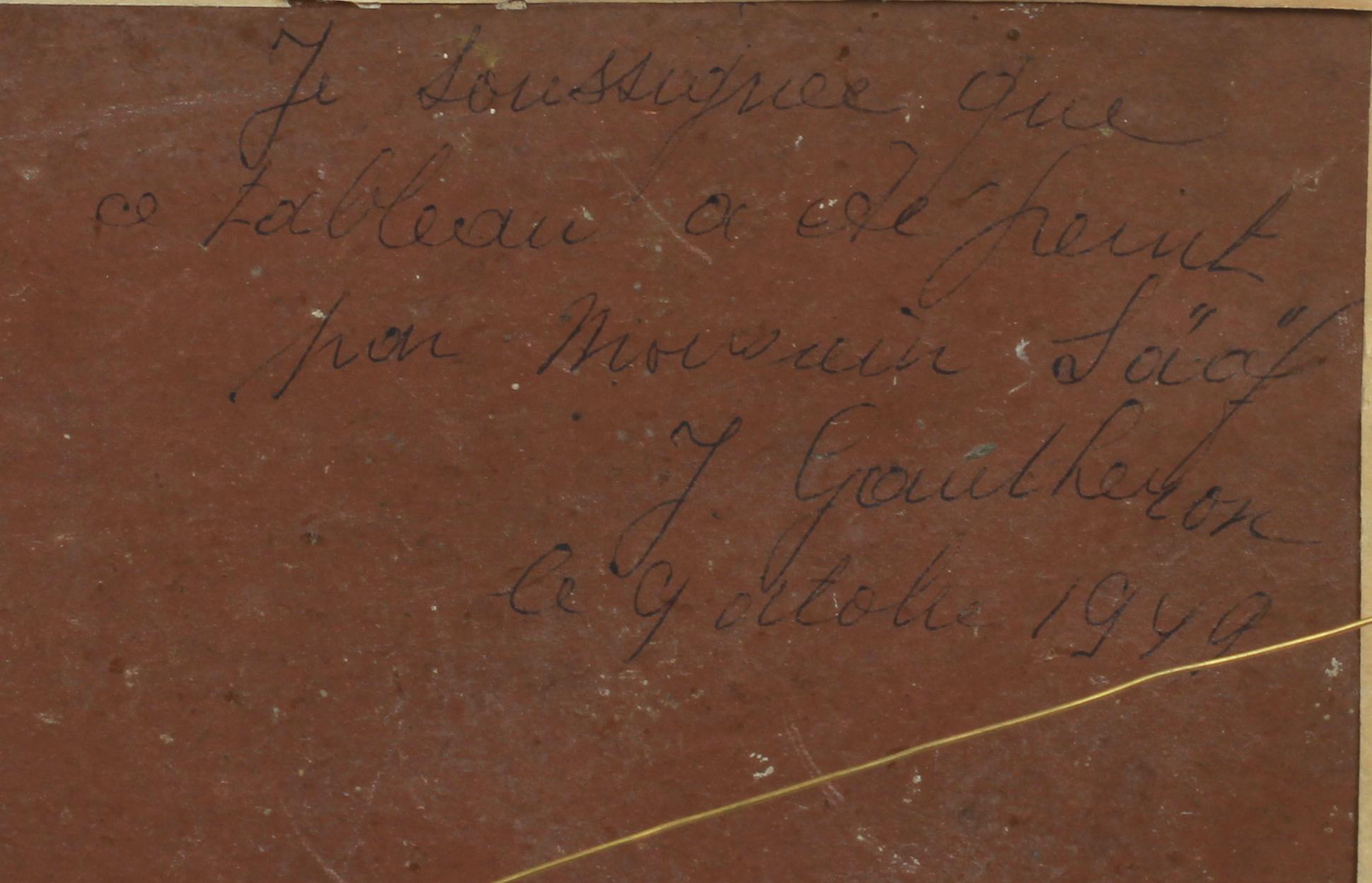 ERIK SÄÄF, tillskriven, olja på pannå, intygad a tergo.