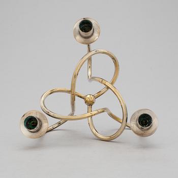 JOSEF FRANK, kandelaber, försilvrad, "Vänskapsknuten", Svenskt Tenn.