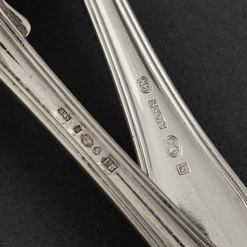BESTICK, 115 delar, silver, en del med både svenska och norska stämplar, 1940-tal.
