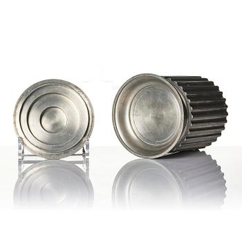 Astrid Aagesen, a lidded pewter jar, Helsingborg, Sweden, 1930s.