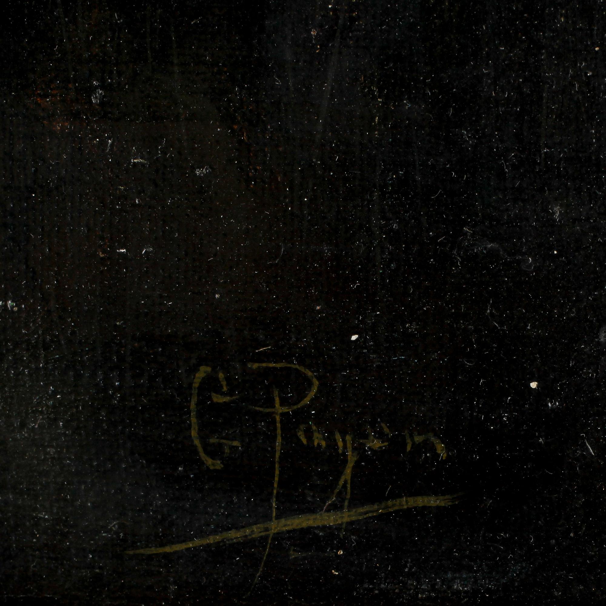 OKÄND KONSTNÄR, olja på duk, signerad G Payen, 18/1900-tal.