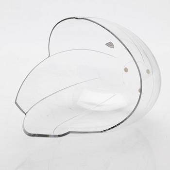 Gunnar Cyrén, Bowl, boat-shaped, Orrefors, 1983.