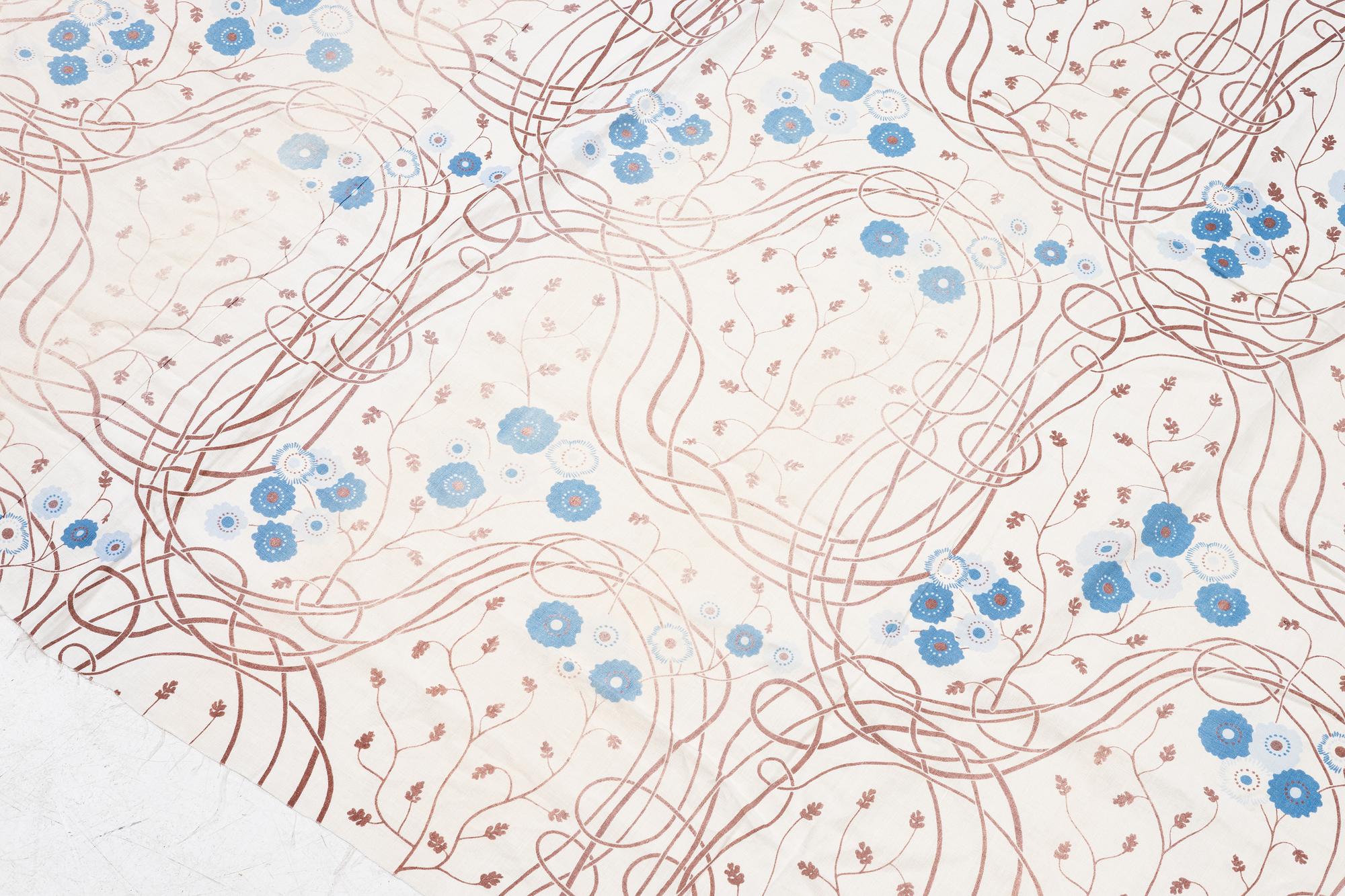 Josef Frank, Ihopsydda gardinvåder, ett par, "Loops", Firma Svenskt Tenn.