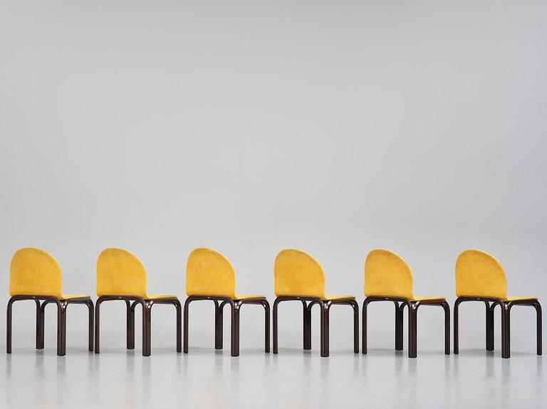 Gae Aulenti, stolar, sex stycken, "Orsay", Knoll International, Italien, efter 1976.