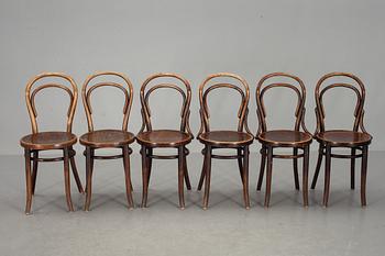 STOLAR, 6 st, Thonet, 1900-talets första fjärdedel.