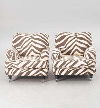 A pair of lounge chairs, Englesson, 21st century.