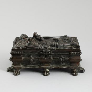 SKRIN, bronserad metall, 1800-talets andra hälft.