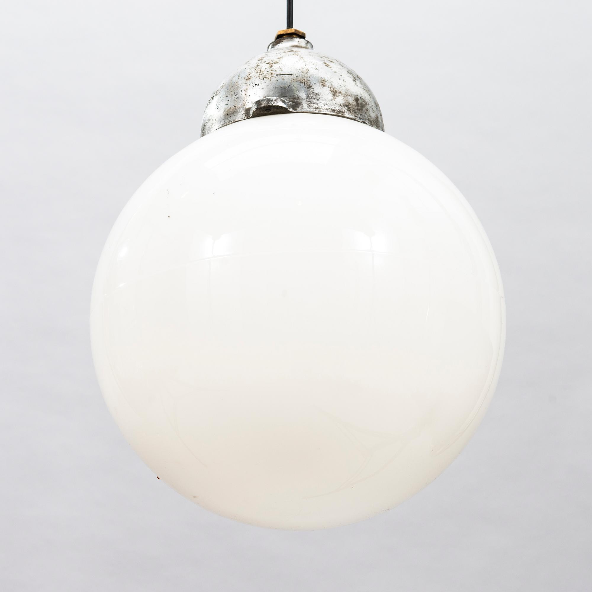 A pair of mid-20th century ceiling lamp model 2521 for Idman, Finland.