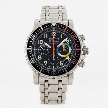 ZENITH, El Primero, Rainbow, Flyback, chronograph, wristwatch, 40 mm.