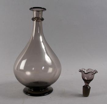 KARAFF MED PROPP, glas, Simon Gate, Sandvik.