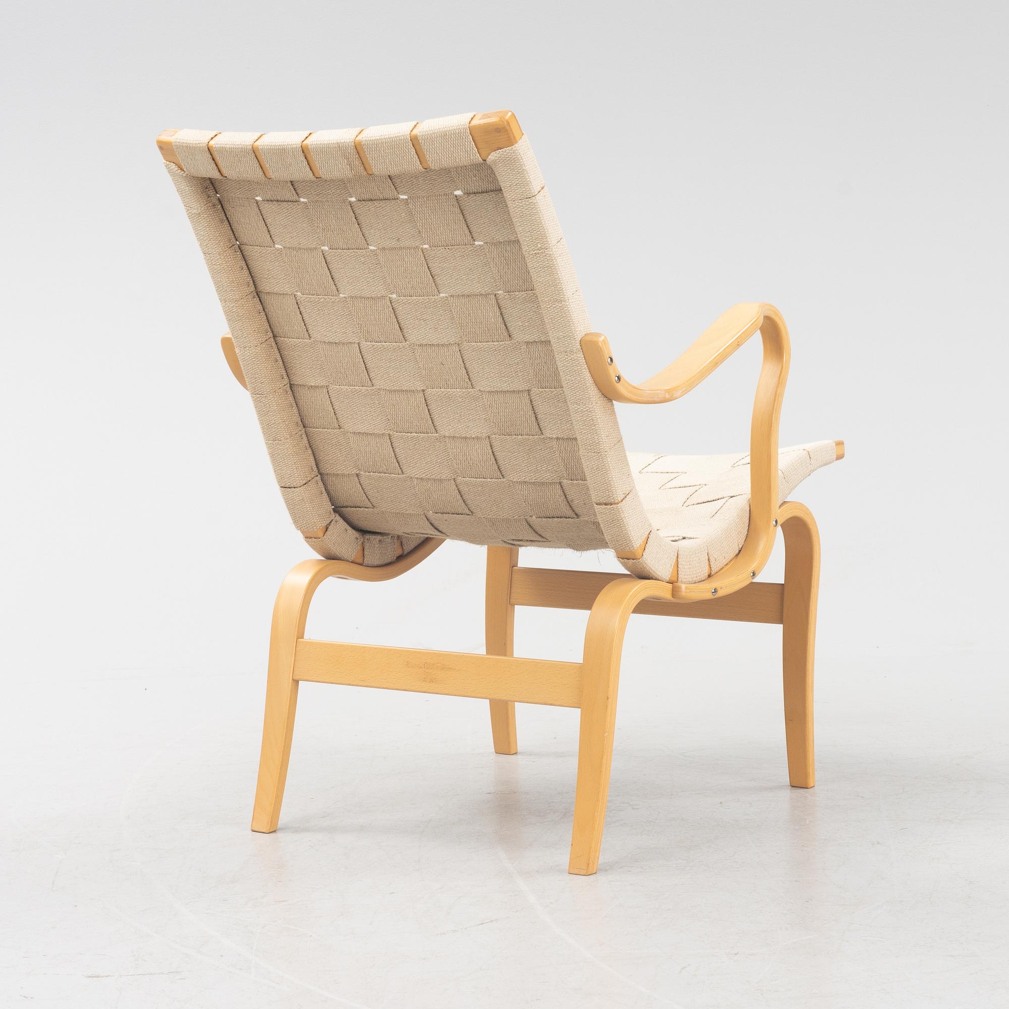 Bruno Mathsson, karmstol, "Eva", DUX. 1900-talets andra hälft.