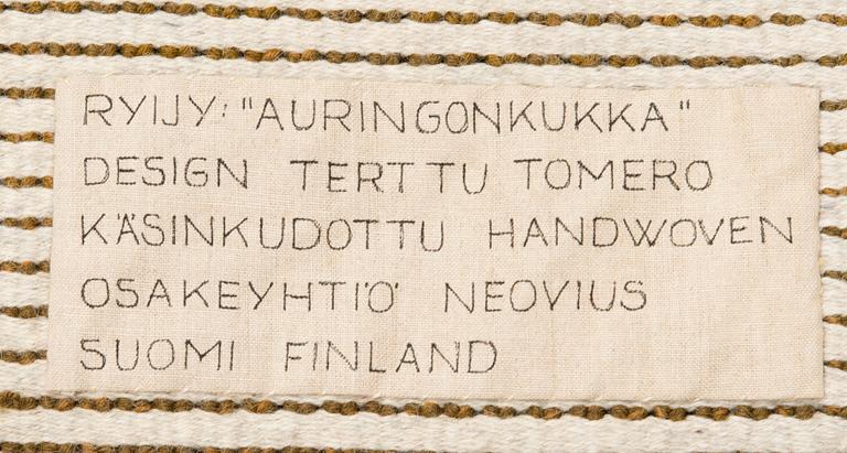 TERTTU TOMERO, RYIJY, Neovius oy. Noin 92x153 cm.