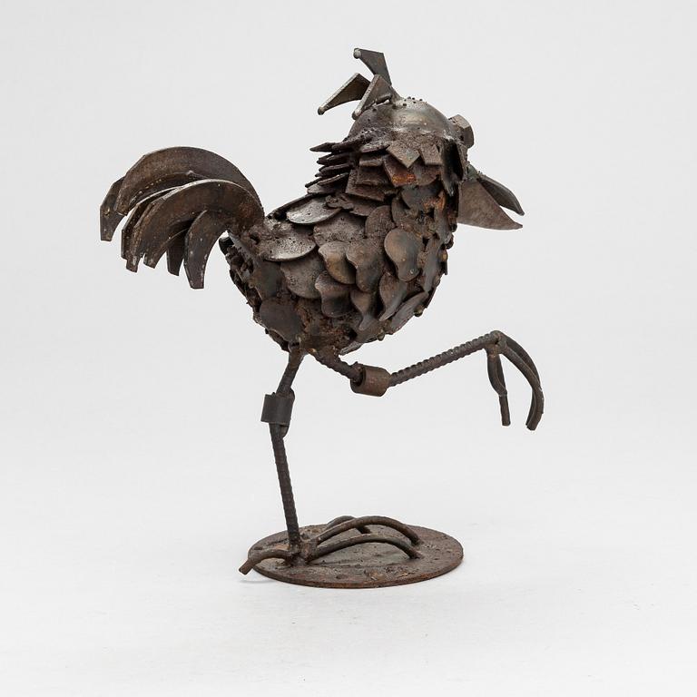 Veikko Haukkavaara, a metal sculpture, signed and dated -82.
