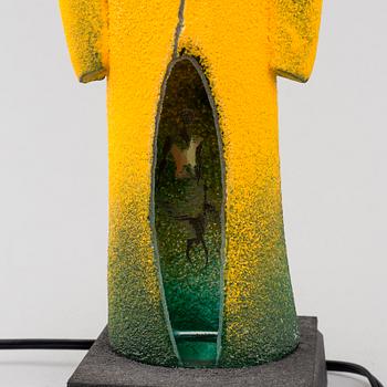 A Kjell Engman glass sculpture. Signed. Kosta Boda Limited edition.