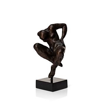 Gudmar Olovson, sculpture. Signed. Numbered. Foundry mark. Bronze, total height 24.5 cm.