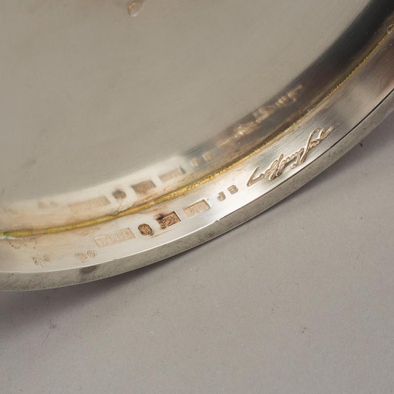 WOLFGANG GESSL, a pair of sterling silver candelsticks, Stockholm, 1997.