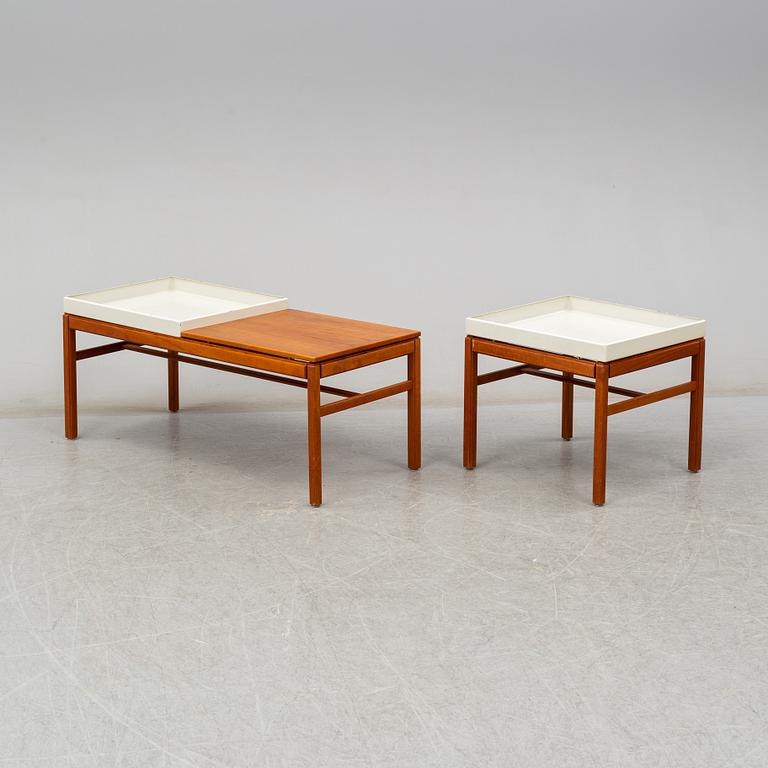 Two Swedish Flower stands / tables, "Casino", Engström & Myrstrand, Tingströms Bra Bohag, mid 20th century.