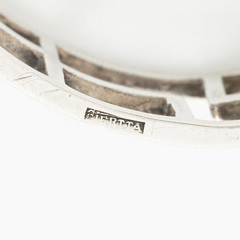 Claës E. Giertta, a ring and a bangle, silver, Stockholm 1961 and 1965.