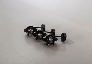 JENS MØLLER-JENSEN, three wall lamps for out doors, "Albertslund", Louis Poulsen.