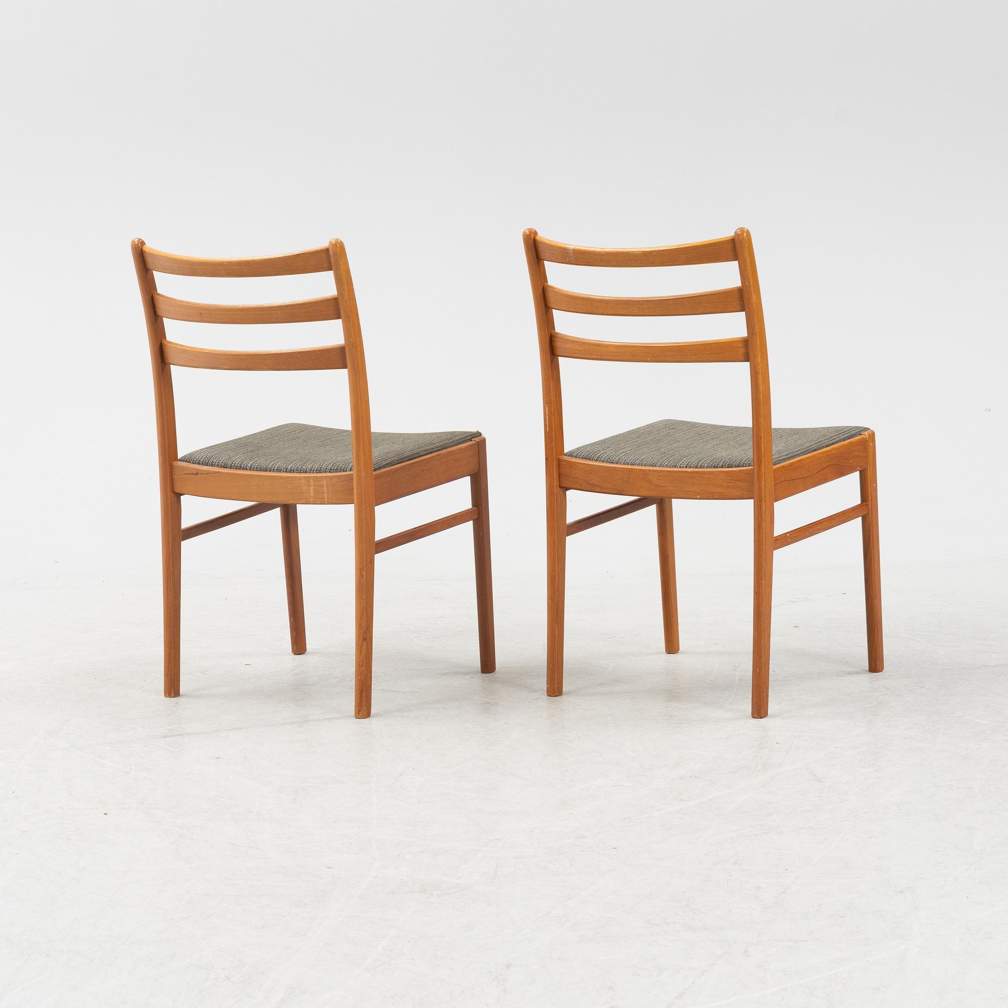 A 7-piece teak dining group, 1960's.