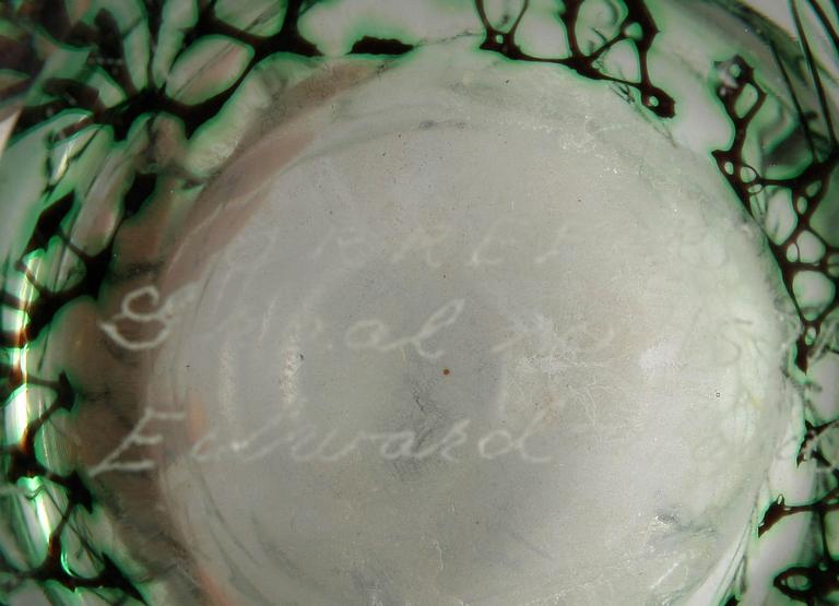 VAS, glas. "Fiskgraal", Edward Hald, Orrefors.