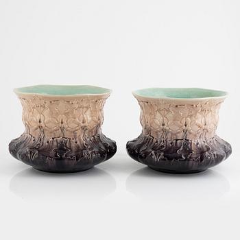 Rörstrand, Outer casing, a pair, Rörstrand stoneware around the turn of the 20th century.