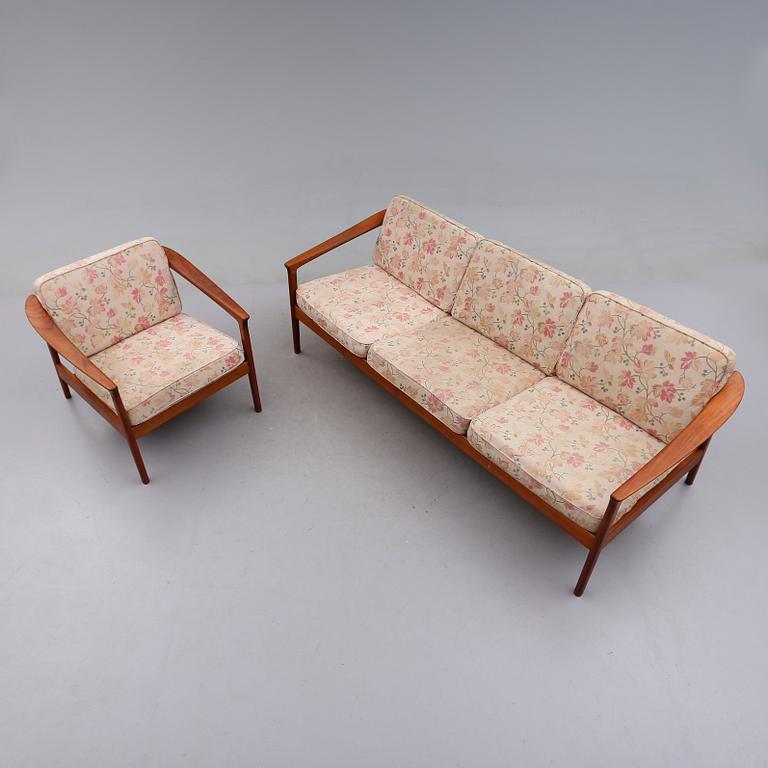 SOFFA SAMT FÅTÖLJ, Folke Ohlsson, Bodafors, 1900-talets andra hälft.