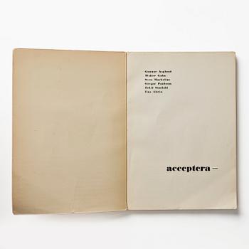 Book, "Acceptera", 1931.