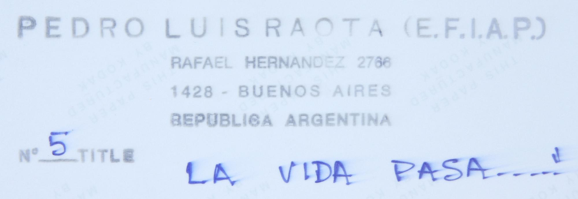 PEDRO LUIS RAOTA, 3 st, fotografier, stämpelsign a tergo. Numr 2, 4 samt 5.