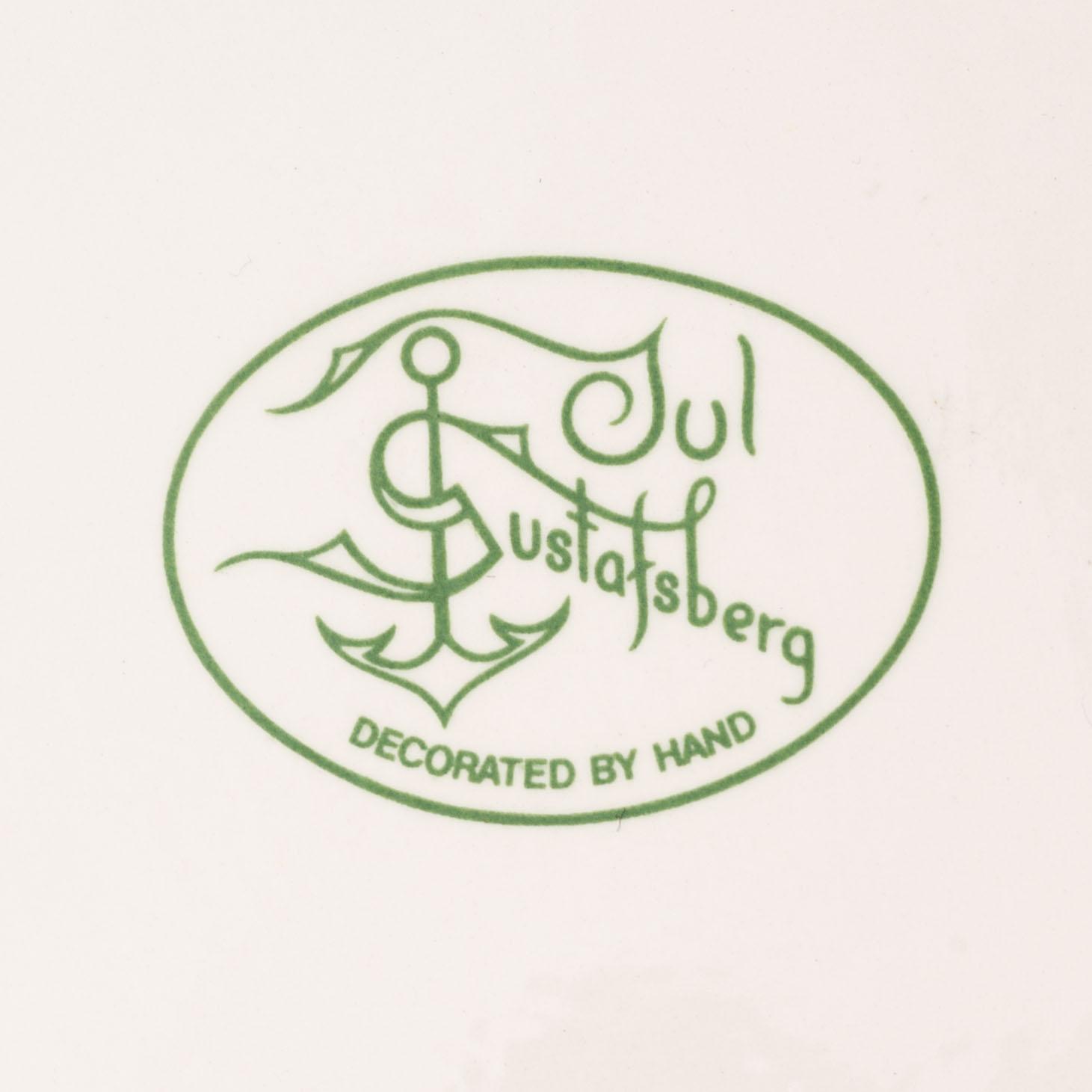 Servis, 44 delar, porslin,  "God Jul", Gustavsberg, 1900-talets andra hälft.