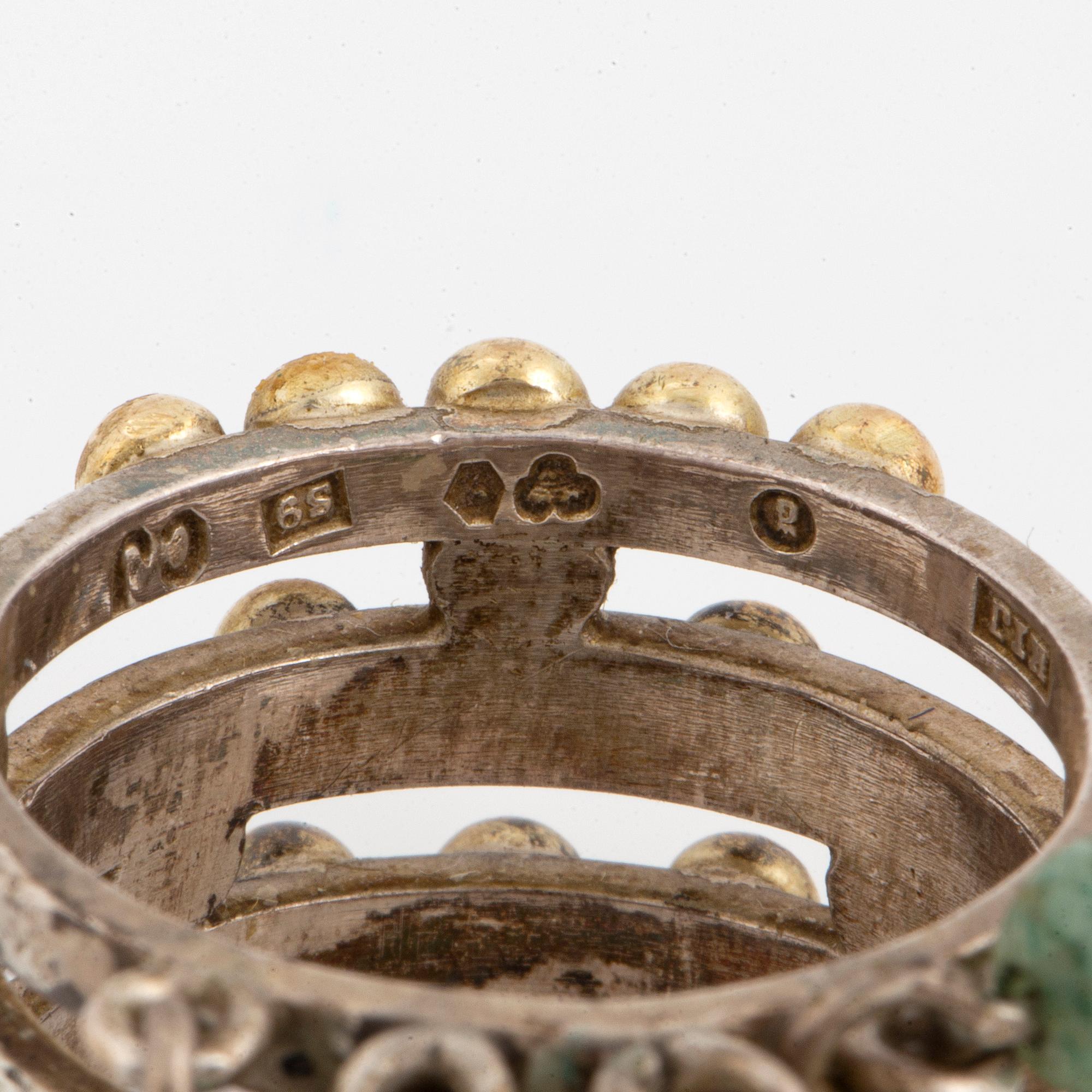 CECILIA JOHANSSON, Ring with aventurine quartz.