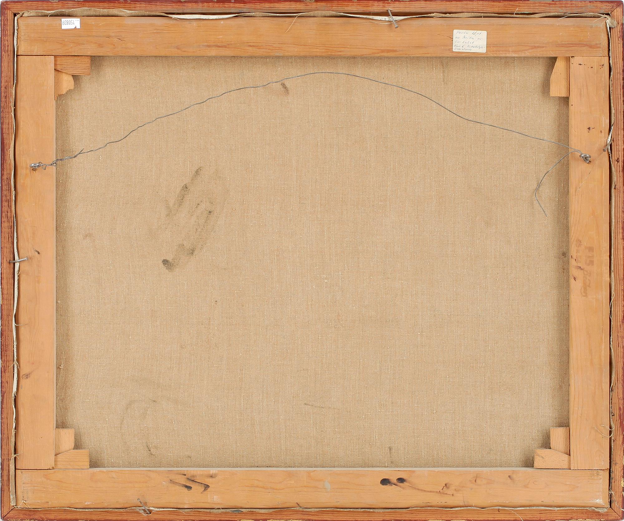 TORSTEN THUNBERG, olja på duk, signerad.