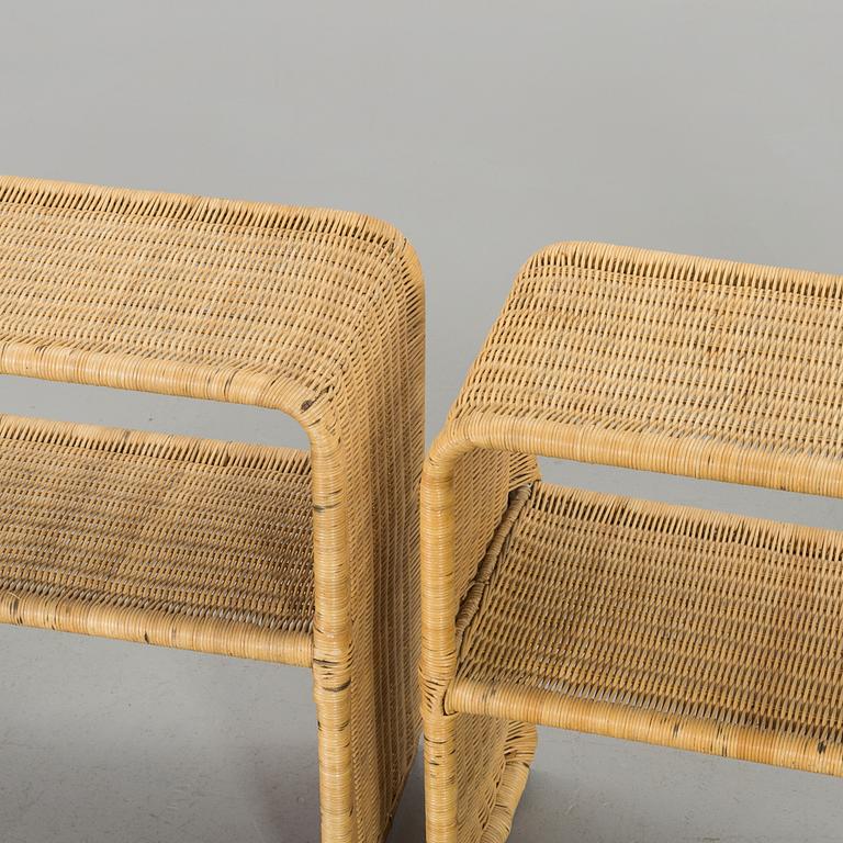 Two bed side tables from the second half of the 20th century.