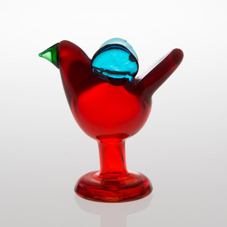 OIVA TOIKKA, LINTU. Sieppo. Sign. Oiva Toikka, Nuutajärvi Notsjö. 1970-luvun alku.